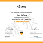 Unity Certified User Programmer